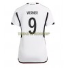 Original Fußballtrikot Deutschland Timo Werner 9 Heimtrikot WM 2022 Für Damen